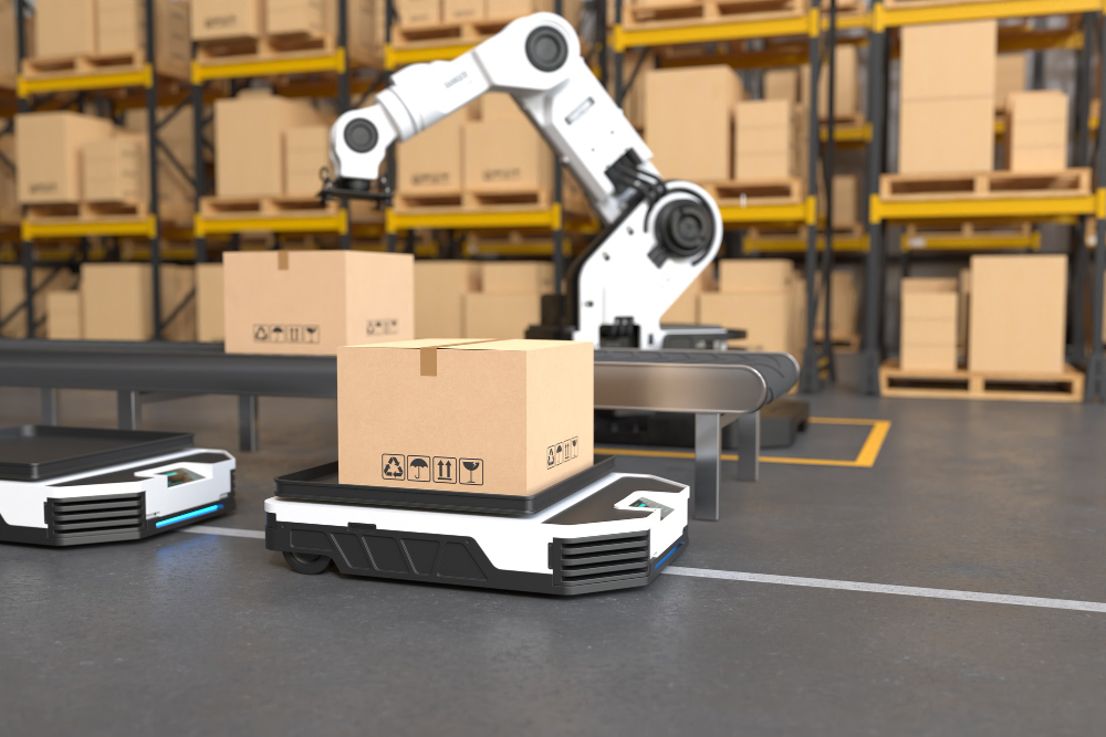 Robot palletizing